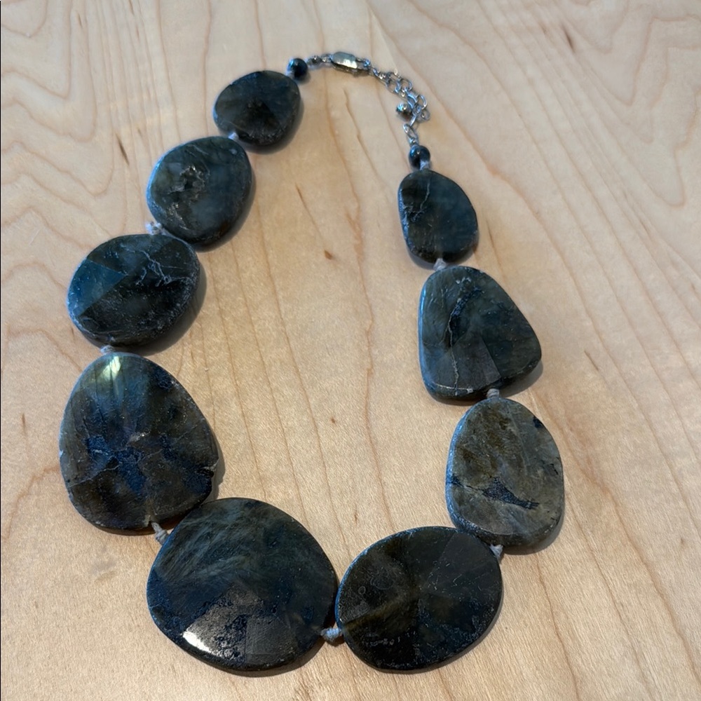 Sophisticated Dark Stone Necklace